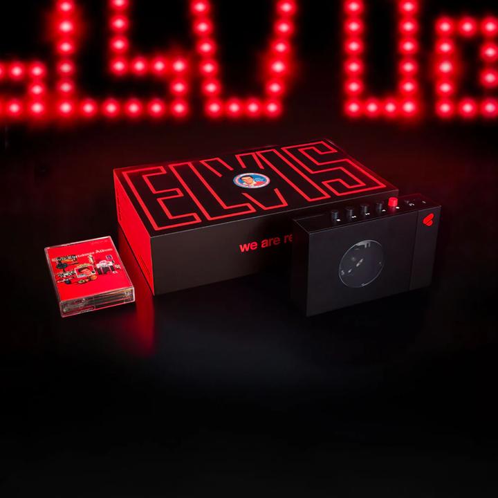 Actual product image we are rewind Elvis: Portable Bluetooth cassette player