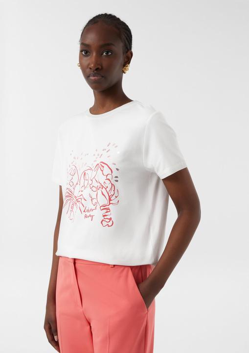 Produktbild Comma T-Shirt Jersey-T-Shirt mit Artwork (46)