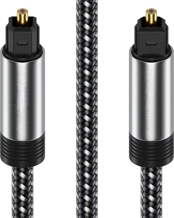 Immagine prodotto Ueli Express Cavo ottico digitale SPDIF Toslink di 1 m in nylon (1 m, TOSLINK)