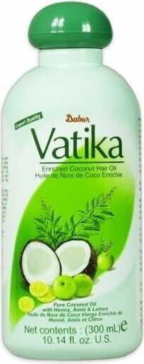 Actual product image Vatika Naturals Coconut Enriched Hair Oil 300ml for Voluminous and Thick Hair (300 ml)