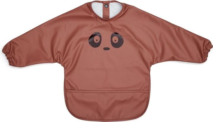 Actual product image Nuuroo Long Sleeve Bib Panda Mahogany