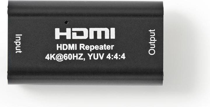Produktbild Nedis HDMI T Repeater 40.0 m 4K@60Hz 18 Gbps Metall Anthrazit (0.05 m, HDMI)