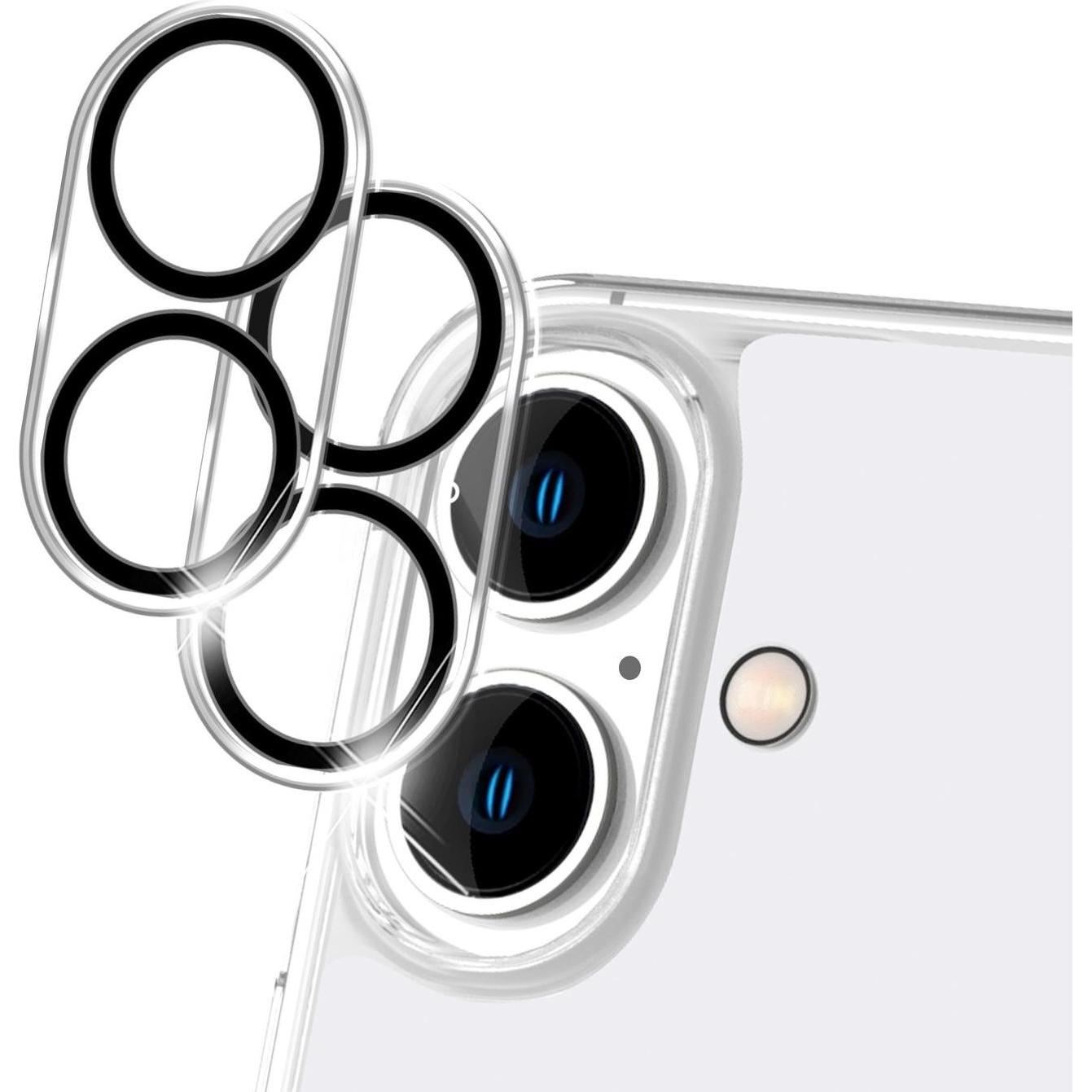 Thumbnail - Nalia 2x Kamera Schutzglas (2 Stück, Apple iPhone 16), Smartphone Schutzfolie, Transparent