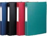 Produktbild Elba Ringbuch Memphis, 40 mm, 4 Ring-Reissmechanik, rot für DIN A4, für ca. 200 Blatt, aus PP-Hartfolie (A4, 40 mm)