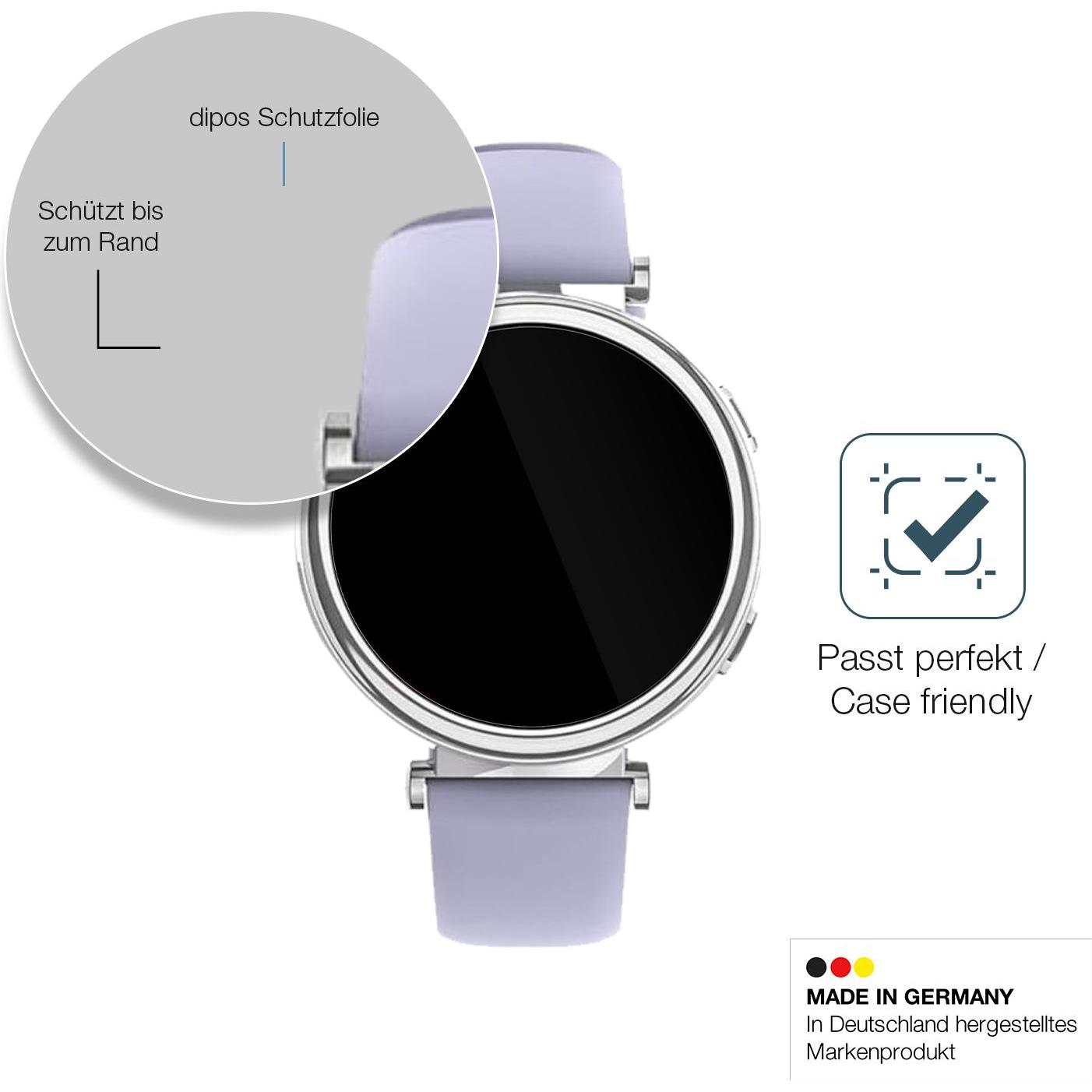 Dipos Anti-Shock Displayschutz 9H, Smartwatch Schutzfolie, Transparent