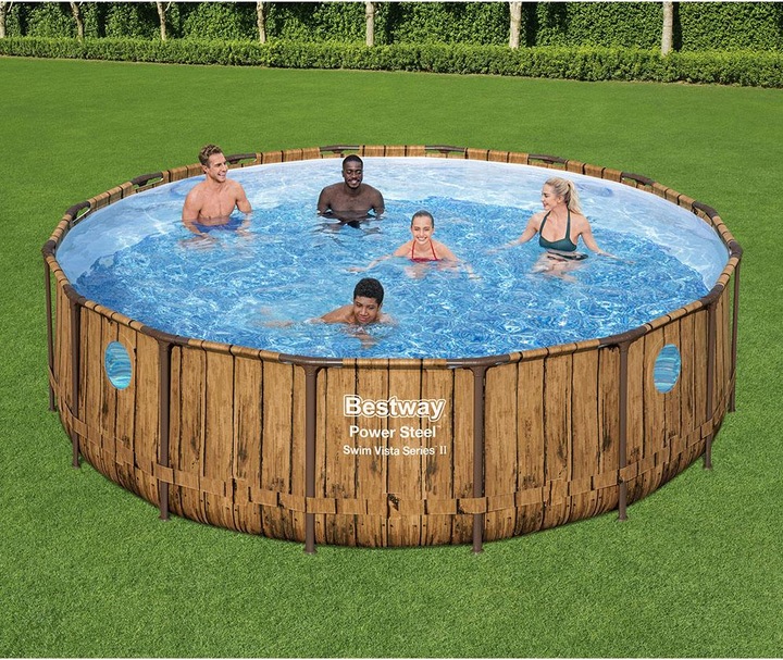 Produktbild Bestway Power Steel Frame Swim Vista (Ø 488 x 122 cm)