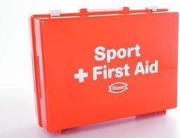 Actual product image Flawa Sport first aid kit Maxi empty orange