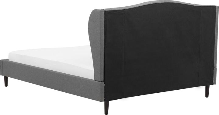 Actual product image Beliani Upholstered bed linen-look grey slatted frame 180 x 200 cm COLMAR (180 x 200 cm)