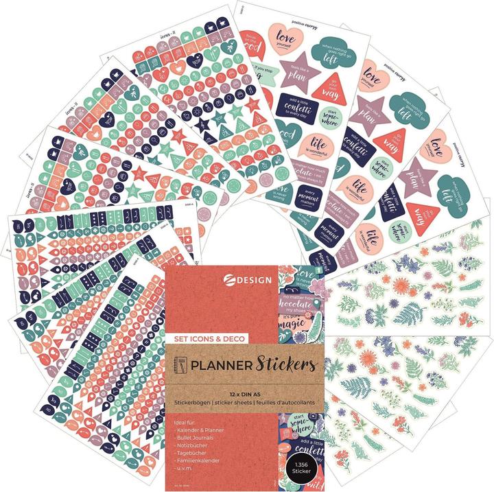 Produktbild Avery ZDesign Planungs-Sticker "ICONS & DECO"
