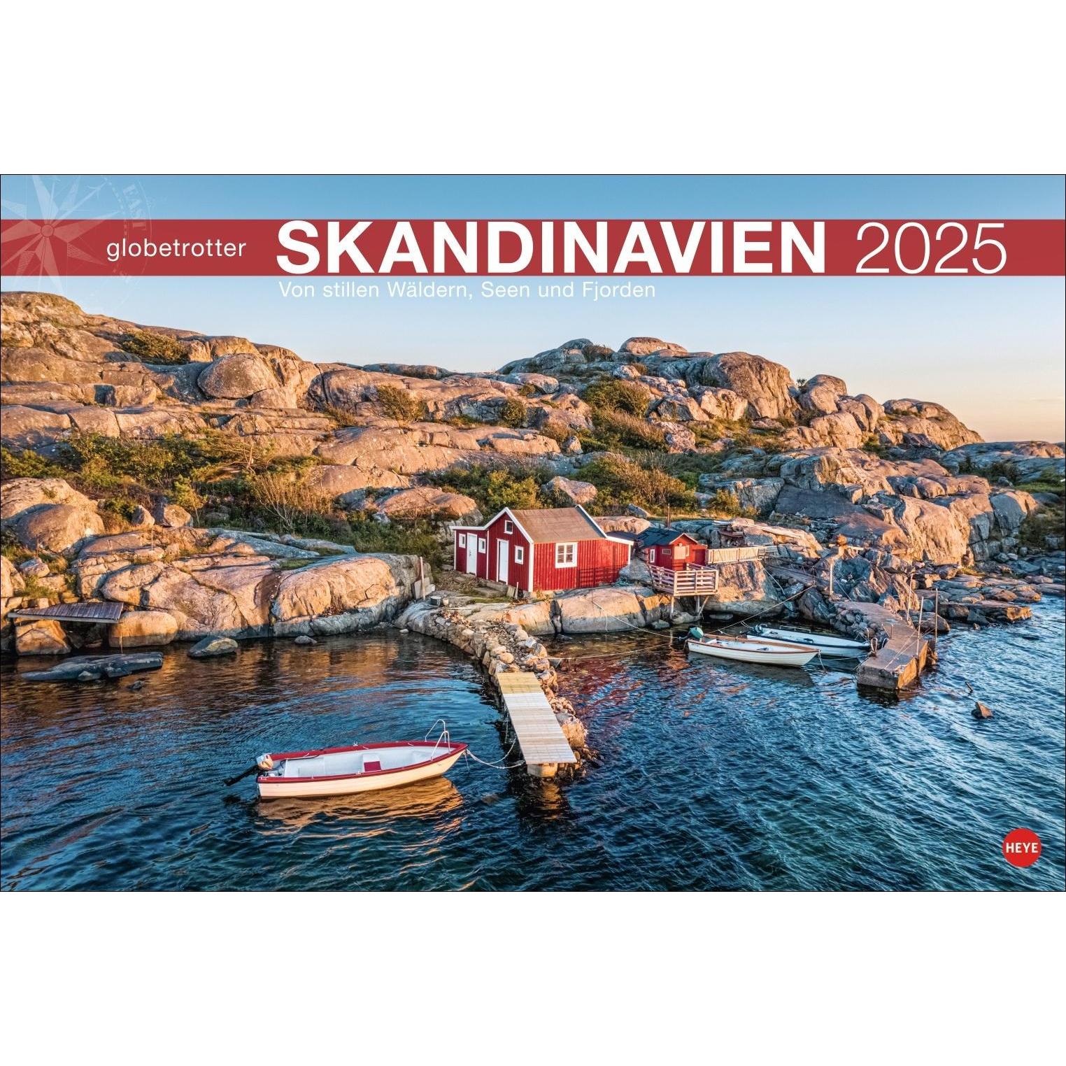 Heye Skandinavien Globetrotter Kalender 2025 - Von stillen Wäldern ...