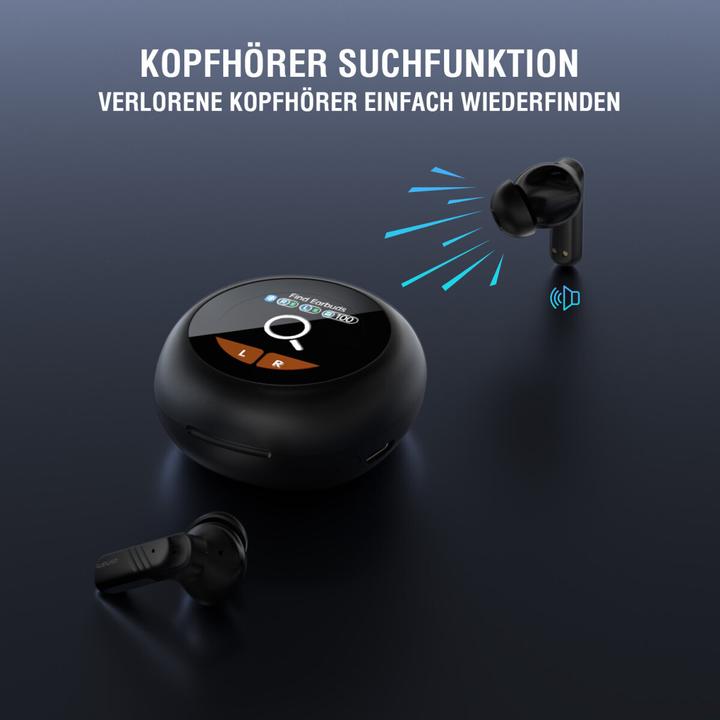 Actual product image 4smarts True Wireless In-Ear-Kopfhörer SkyBuds Screen Pro ANC (ANC, 5 h, Wireless)