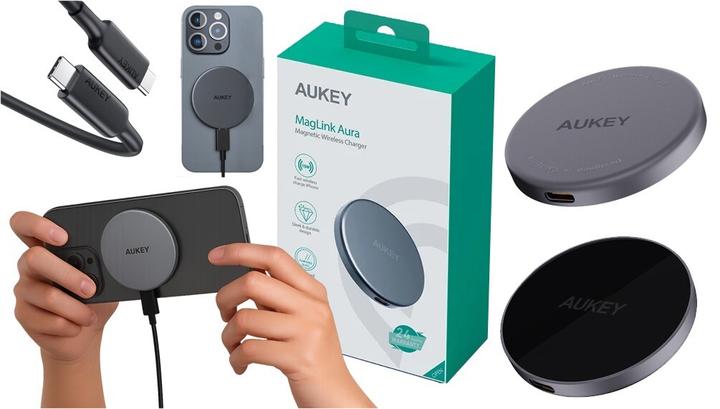 Actual product image Aukey MagLink Halo (15 W)