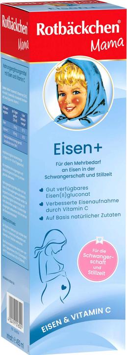 Actual product image Rabenhorst Red cheeks mom + iron, 450 ml (450 ml)