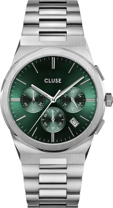 Actual product image Cluse Vigoureux Chrono Silver (Chronograph, 40 mm)
