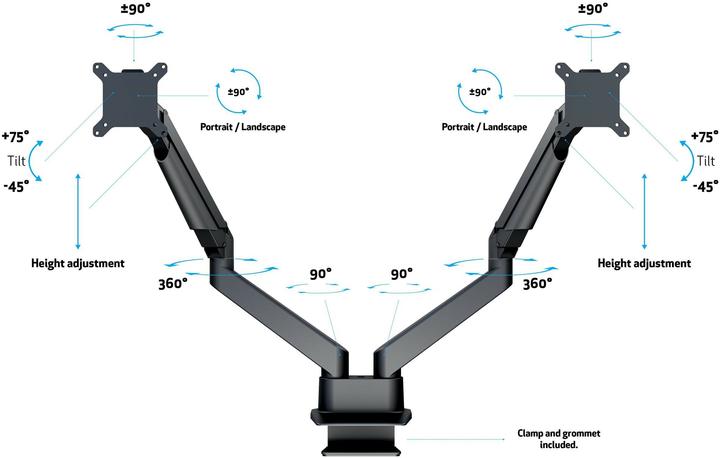 Productafbeelding Multibrackets M Deskmount (Tabel, 32", 10 kg)