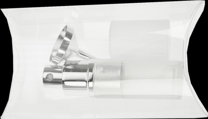 Produktbild Taschenzerstäuber transparent weiss für 8 ml + Trichter silber in Geschenkpackung (8 ml)