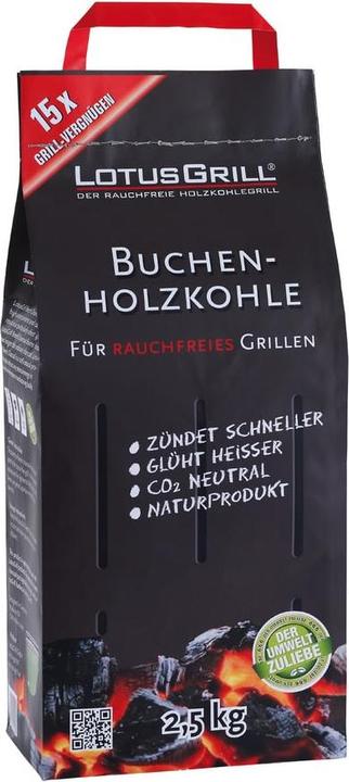Actual product image LotusGrill Beech charcoal (2.50 kg)