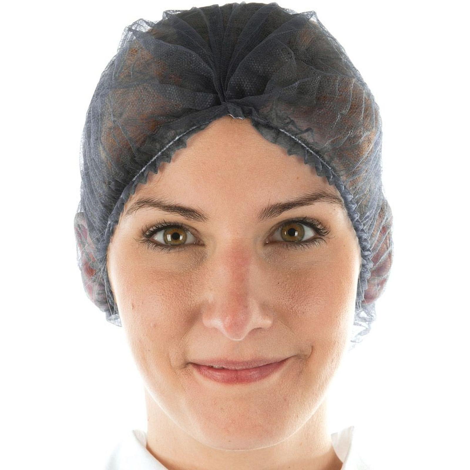 Hygonorm, Accessori protezione sul lavoro, Cappello a clip di qualità economica DM 50cm nero PU=100 pezzi