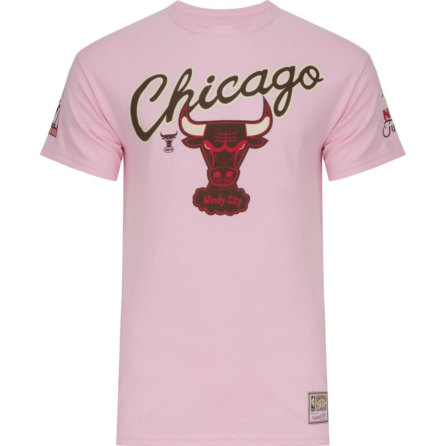 Mitchell & Ness, Herren, Shirt, Shirt - SUGAR Chicago Bulls pink - XL, Rosa, (XL)