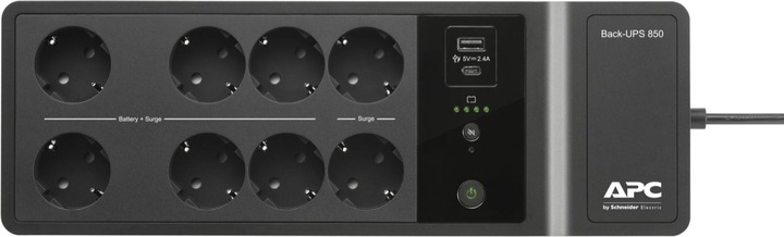 Immagine prodotto APC BE850G2-SP, Standby (Offline), 0,85 kVA, 520 W, Sinusoidale, 220 V, 230 V (850 VA, 520 W, Standby UPS)