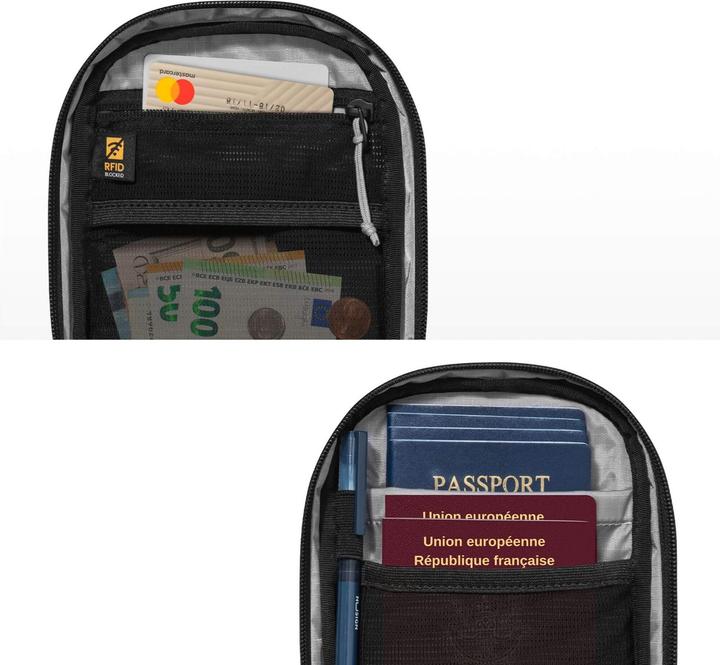 Actual product image Thule tomtoc Aviator T37 Travel Crossbody Bag schwarz / Reise-Umhängetasche / 1,3l (1.30 l)