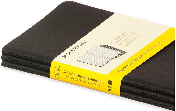 Actual product image Moleskine Cahier Pocket Set of 3 (A6, Checked, Soft cover)