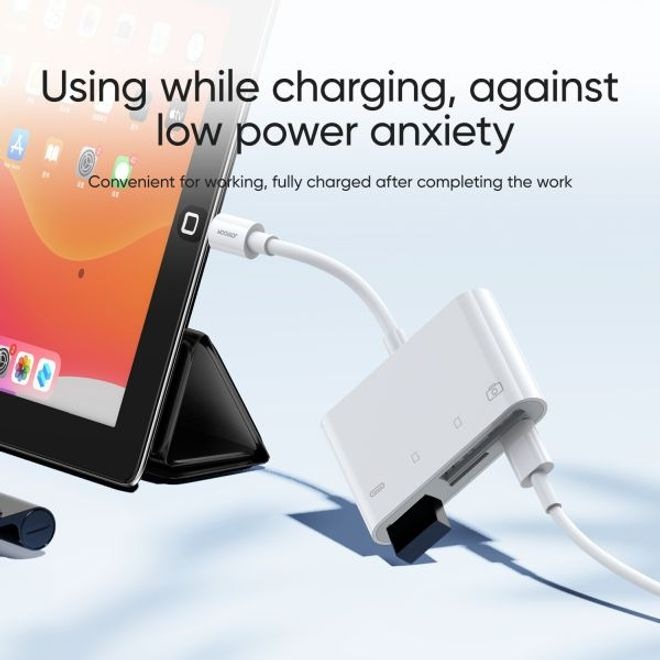 Produktbild Joyroom Lightning to USB OTG Card Reader (Lightning, USB-A, USB Typ C, SD Karte)