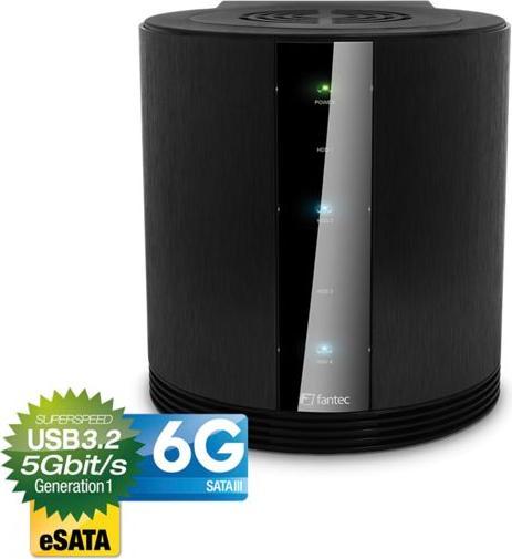 Actual product image Fantec SQ-35U3E-6G BLACK ALU (3.5")