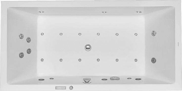 Duravit Rechteck-Whirlwanne STARCK 252 l 180x90 we 2 RS Combi-System E