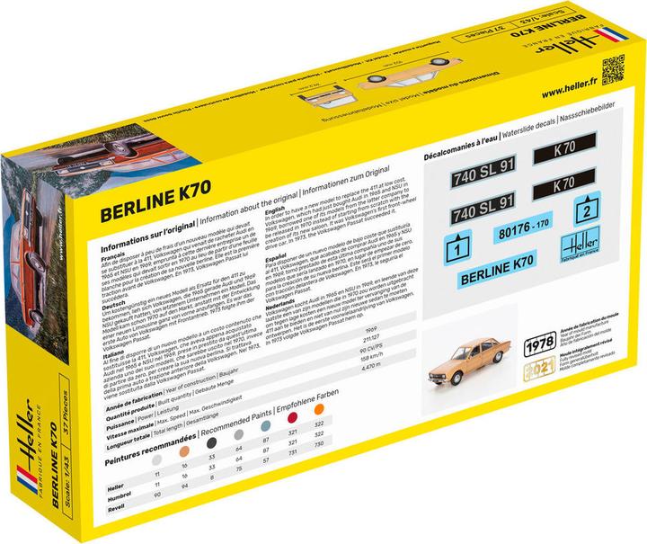 Nutritional values and ingredients Heller STARTER KIT K70