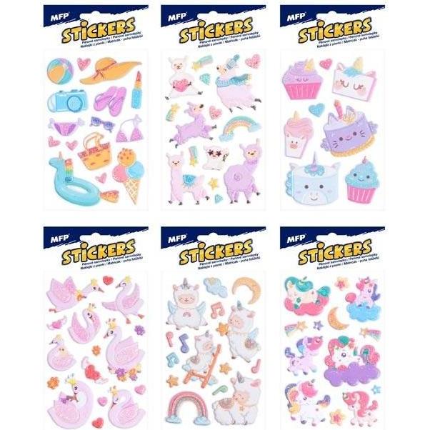 MFP Paper, Sticker, Schaumstoffaufkleber 6122 16x8cm Mix