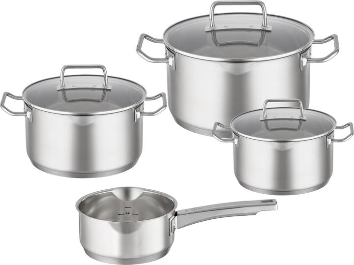 Rösle Topfset 4-tlg. EXPERTISO Stahlgrau (24 cm, Kookpotten en pannenset)