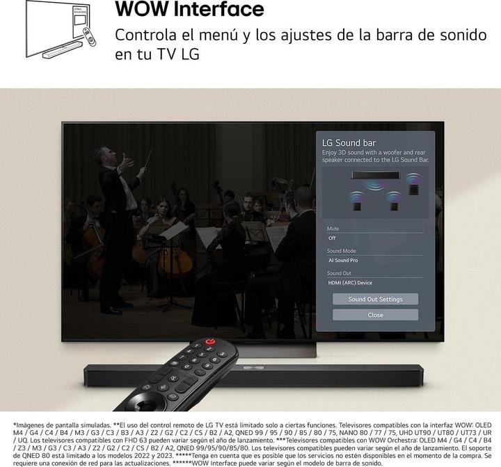 Actual product image LG DS60T (340 W, 3.1 Channel)