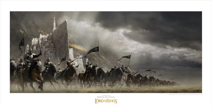 Weta Workshop Le Seigneur des Anneaux impression Art Print Faramir's Charge 59 x 30 cm (30 x 59 cm)