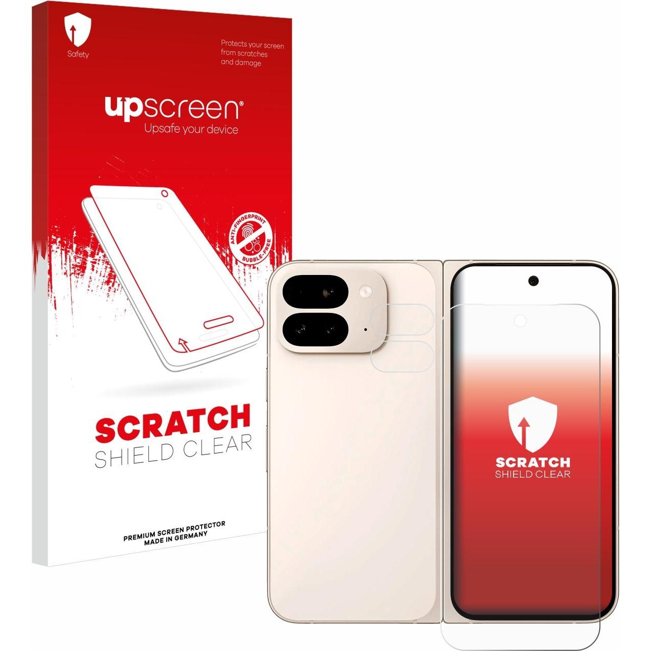 upscreen Schutzfolie Displayschutz Displayschutzfolie Folie Klar Transparent (1 Stück, Google Pixel 9 Pro Fold), Smartph...