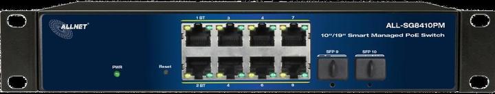 Produktbild Allnet Switch smart managed Layer2 10 Port &bull 8x 1 GbE &bull PoE Budget 240 Watt &bull 8x PoE at (10 Ports)