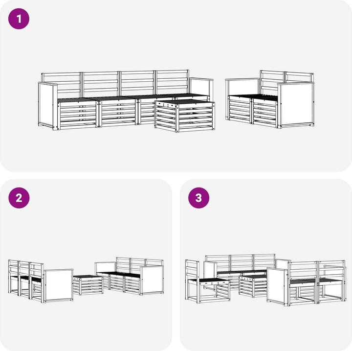 Produktbild vidaXL Outdoor-Sofa