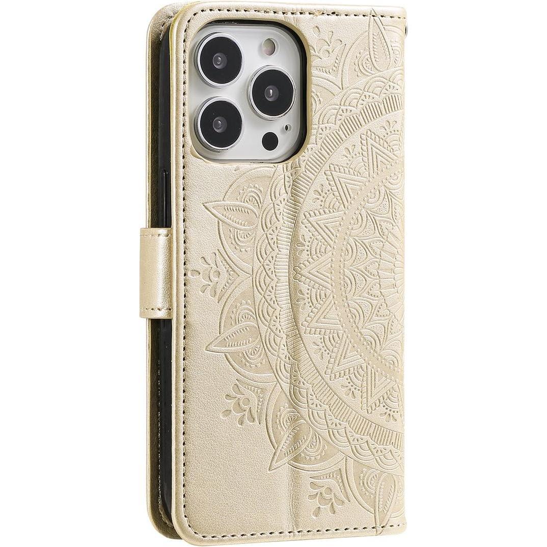 König Design Schutz Handy Hülle für Apple iPhone 15 Pro Max Case Cover Klapp Tasche Wallet (Apple iPhone 15 Pro Max), Sm...
