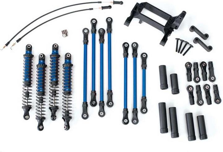 Actual product image Traxxas trx-4 long arm lift kit complete blue