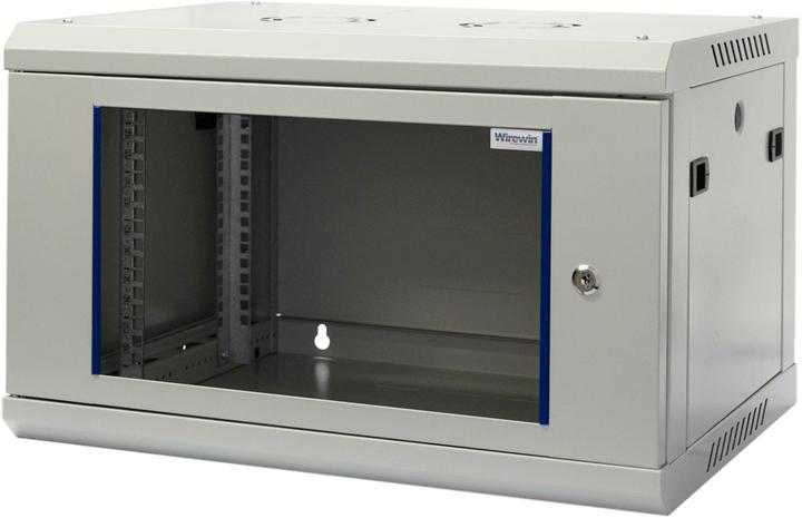 Produktbild Wirewin 19/ Wandschrank, einteilig, Pro 3nd Generation, 600x600mm, hellgrau (6 HE, 19 Zoll Rack)