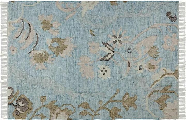 Produktbild Loberon Teppich Nére hellblau (140 x 200 cm)