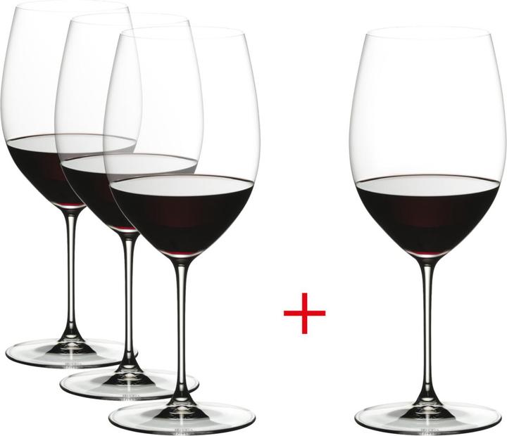 Nachtmann Riedel Veritas Purchase 4 Number 3 Cabern (70.90 cl, 4 Glasses, Red wine glasses)