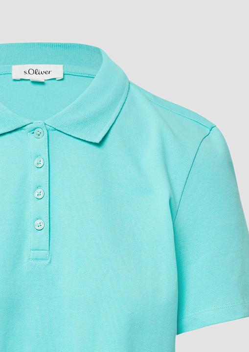 Produktbild S.Oliver Polo-Shirt Verkürztes Poloshirt aus Baumwollpiqué (42)