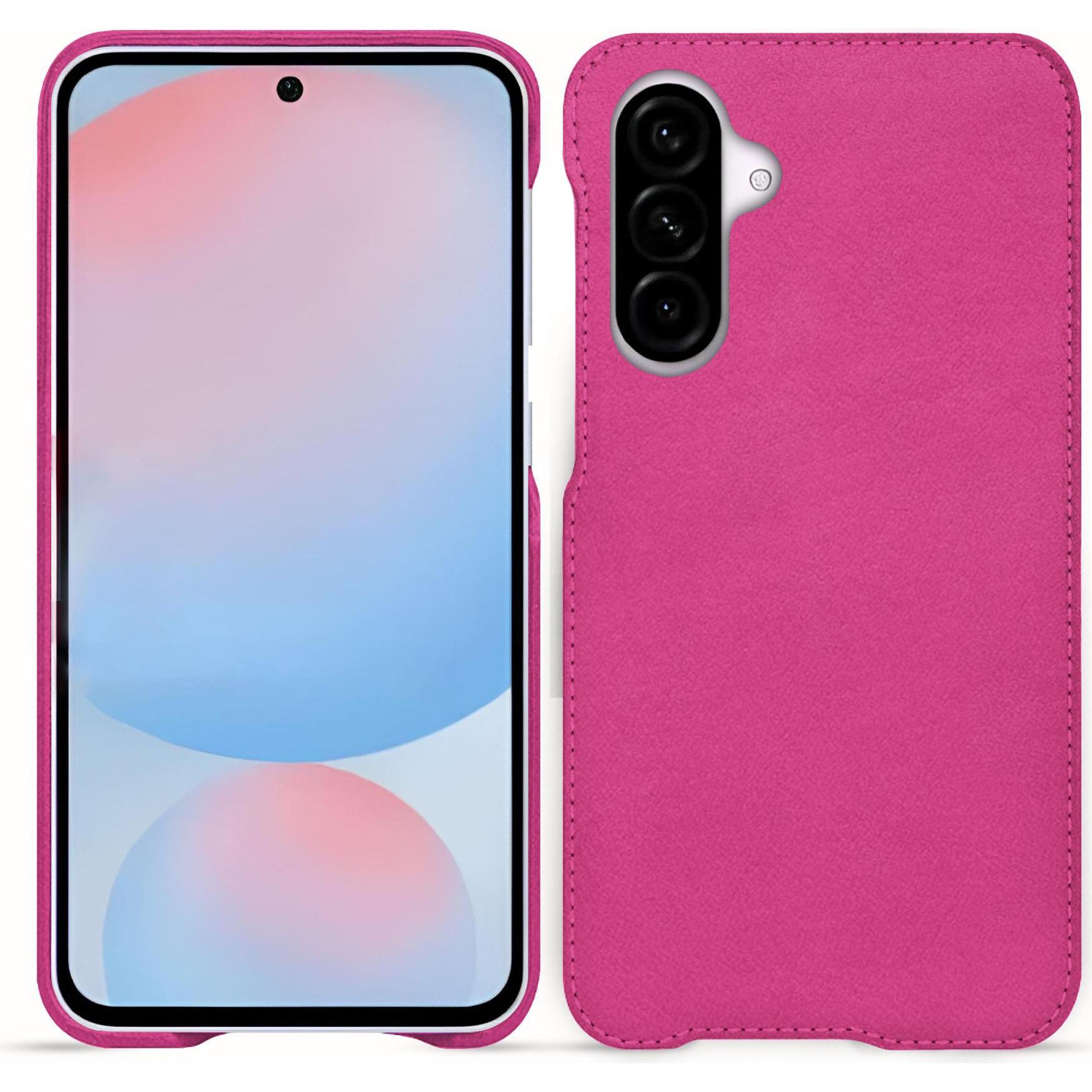 Thumbnail - Noreve Lederschutzhülle (Samsung Galaxy A55), Smartphone Hülle, Rosa