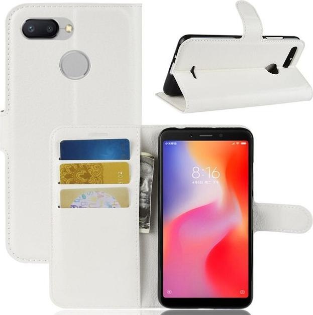 Actual product image MU Classic Litchi Leather Bookcover Series (Xiaomi Redmi 6)