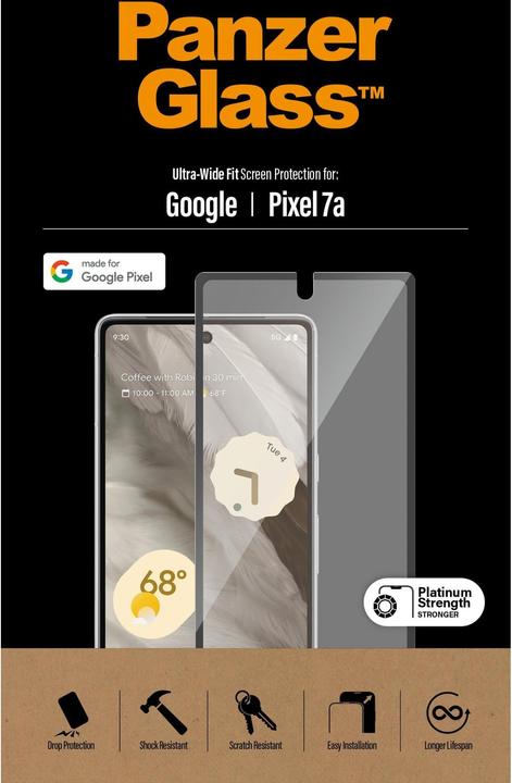 Actual product image PanzerGlass Ultra-Wide Fit (1 Piece, Google Pixel 7a, Google Pixel 9 Pro, Google Pixel 9)