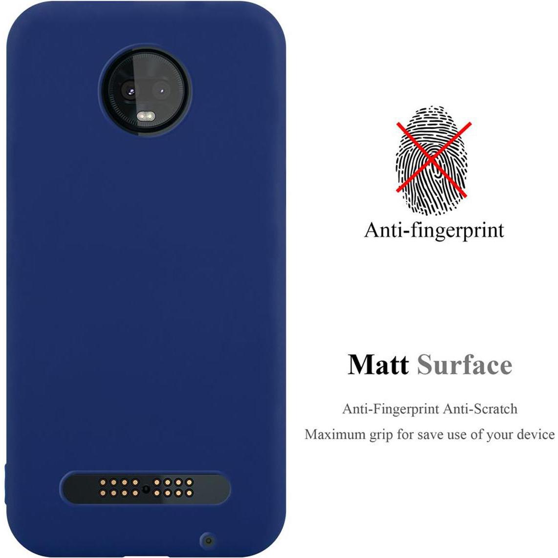 Thumbnail - Cadorabo TPU Candy Cover (Motorola Moto Z3 Play), Smartphone Hülle, Blau