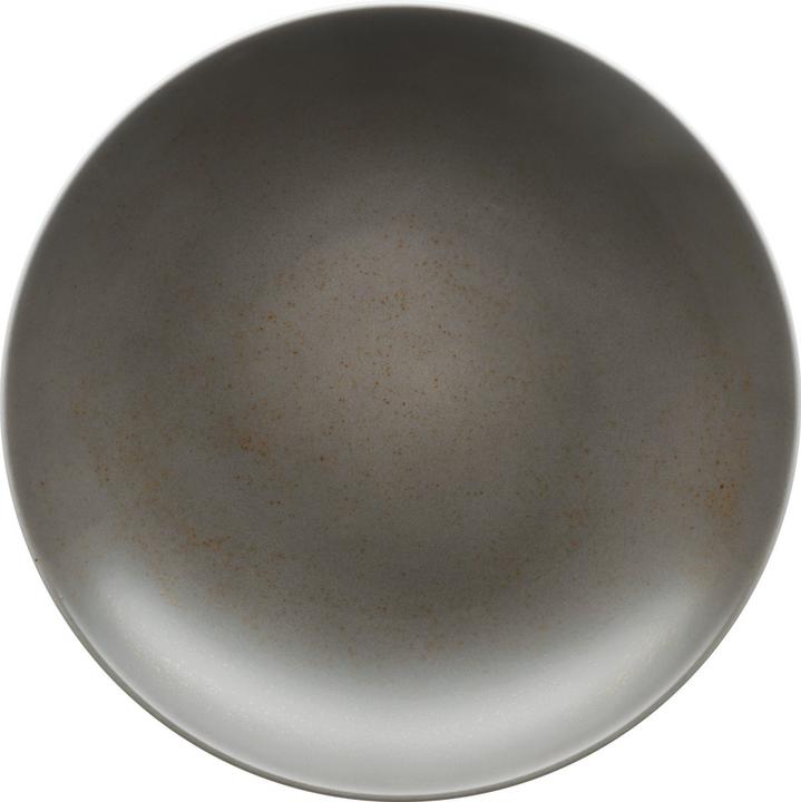 Immagine prodotto Schönwald Piatto di ceramica Unique Darkgrey con bordo rotondo profondo 24cm (24 cm)