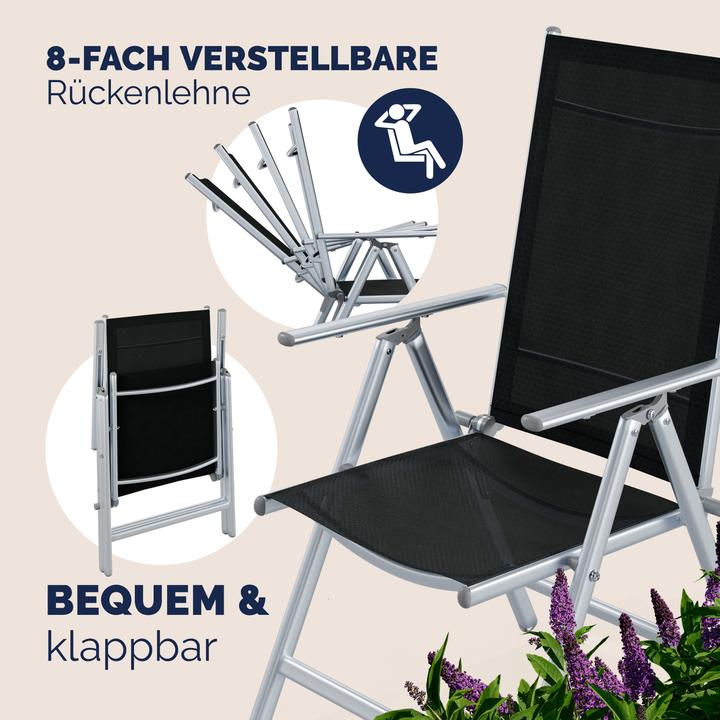 Immagine prodotto Casaria Set di 4 sedie da giardino