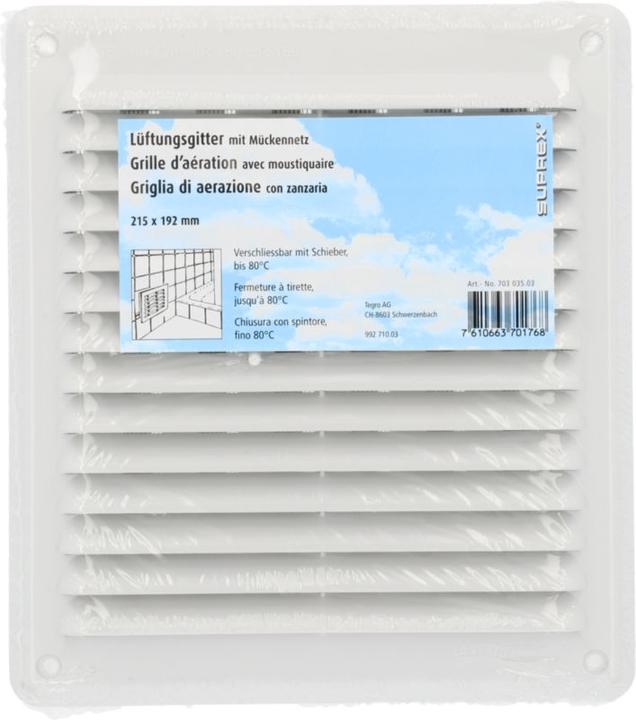 Actual product image Suprex Ventilation grille